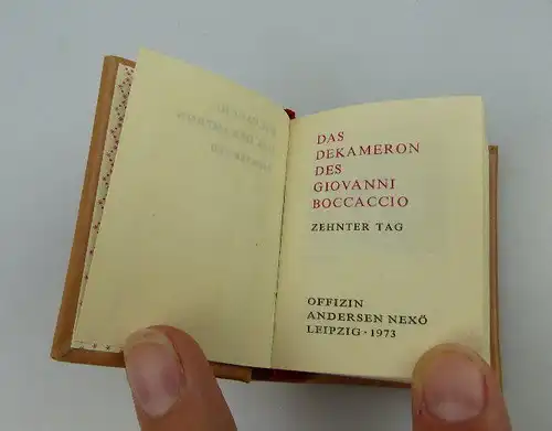 Minibuch: Das Dekameron des Giovanni Boccaccio sechster bis zehnter Tag bu0423