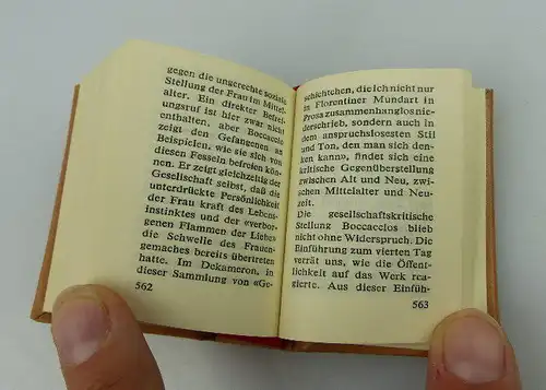 Minibuch: Das Dekameron des Giovanni Boccaccio sechster bis zehnter Tag bu0423