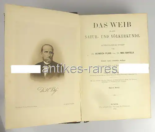 2 Bände: Das Weib in der Natur- und Völkerkunde 1913