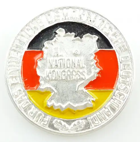 #e5282 Abzeichen II. Nationalkongress einheitlich demokratisches Deutschland