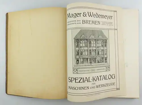 #e8652 Buch Mager & Wedemeyer Bremen Spezialkatalog für Maschinen und Werkzeuge