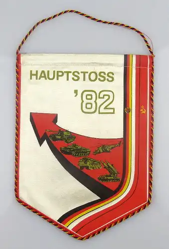 Wimpel: Hauptstoss '82 Klassenbrüder Waffenbrüder unbesiegbar Dem Fei, Orden1864
