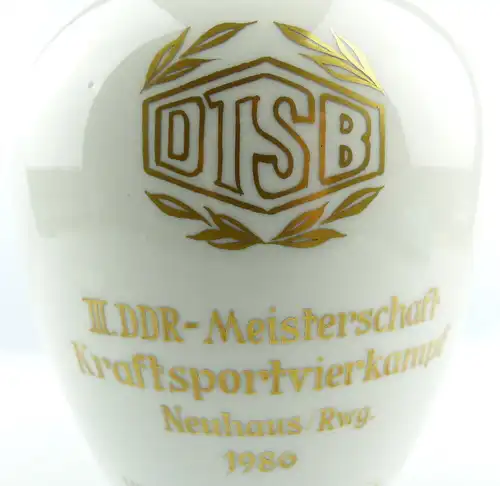 #e4110 Ehrenpreis Ehrengeschenk DTSB 1986 Meisterschaft Kraftsportvierkampf