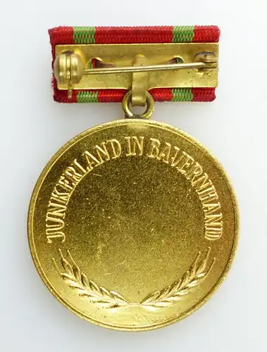 #e2090 20. Jahrestag Demokratische Bodenreform DDR goldfarben Medaille