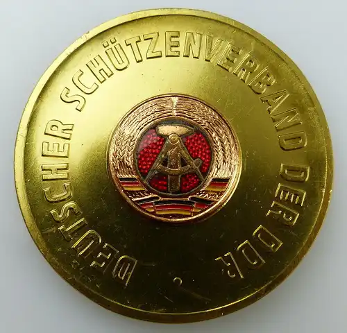 GST Medaille: Europameisterschaften Suhl 1978 DSV der DDR goldfarben, GST014