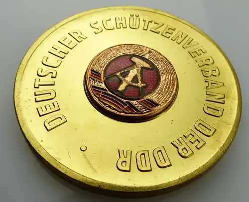 GST Medaille: Europameisterschaften Suhl 1978 DSV der DDR goldfarben, GST014