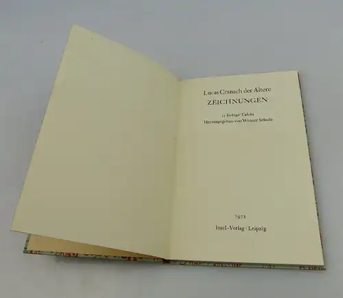 Insel Bücherei: Inselbuch Nr. 970 Lucas Cranach der Ältere Zeichnungen bu0506