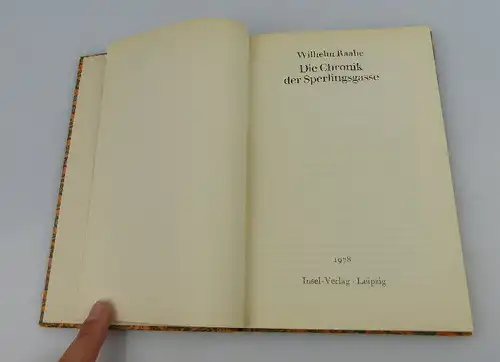 Insel Bücherei Nr. 619 Die Chronik der Sperlingsgasse Wilhelm Raabe bu0496