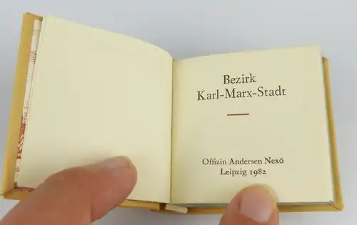 Minibuch Bezirk Karl-Marx-Stadt Verlag Zeit im Bild 1982 r158