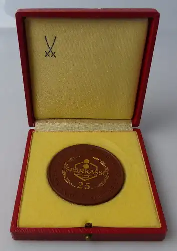 Meissen Medaille: 25 Sparkasse Kreditinstitut für die Bevölkerung , Orden1463