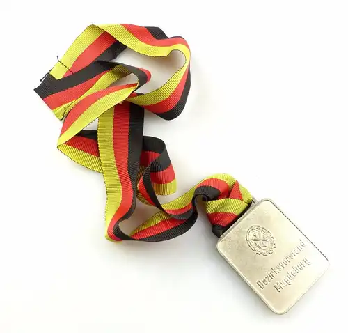 #e5544 DDR Medaille in Silber Bezirksvorstand Magdeburg GST