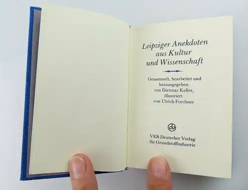 Minibuch : Leipziger Anekdoten aus Kultur und Wissenschaft in Leinen e398