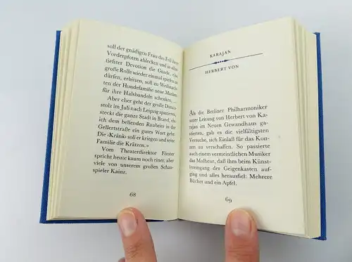 Minibuch : Leipziger Anekdoten aus Kultur und Wissenschaft in Leinen e398