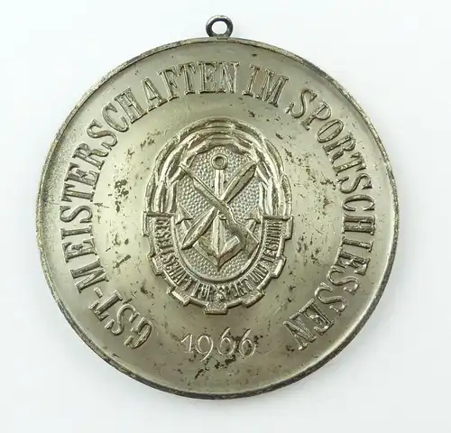 e9336 GST Medaille Meisterschaften im Sportschiessen 1966 silberfarben