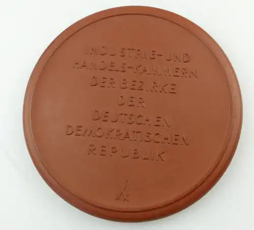 #e2991 Aus Nachlass: Meissen Medaille Industrie- und Handelskammer der DDR