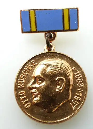 #e2107 Miniatur Ehrenzeichen Otto Nuschke 1883-1957 CDU bronzefarben