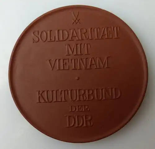 Meissen Medaille: Silidarität mit Vietnam Kulturbund der DDR, Orden1420