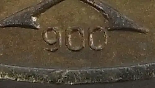 Medaille treue Dienste in der NVA in 900 Silber, Punze 6, Band I Nr. 150e