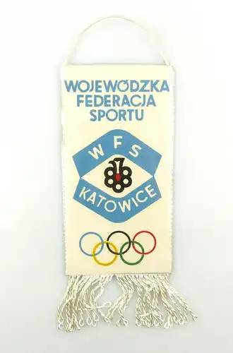 #e6377 Original alter Wimpel Wojewodzka Federacja Sportu WFS Katowice Olympia