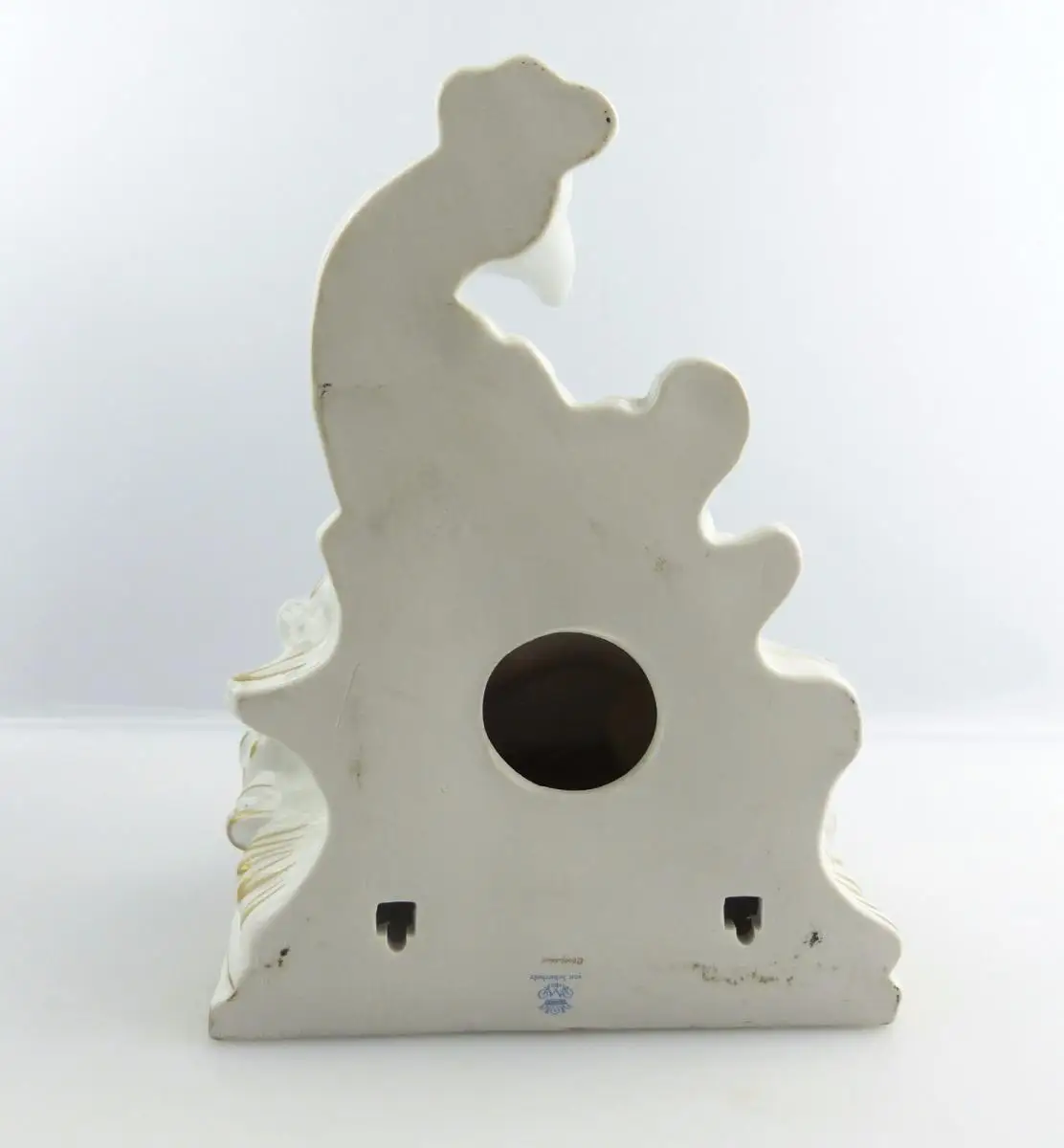 #e5219 PMP Porzellan Manufaktur Plaue Schierholz Wand Konsole mit Putto 6