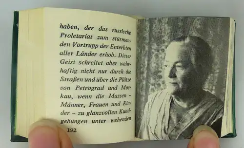 Minibuch Clara Zetkin Dietz Verlag Berlin 1986 Buch1481