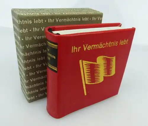 Minibuch: Ihr Vermächtnis lebt Verlag Zeit im Bild Dresden 1982 bu0895