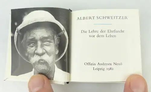 Minibuch Albert Schweizer Die Lehre der Ehrfurcht vor dem Leben bu0892