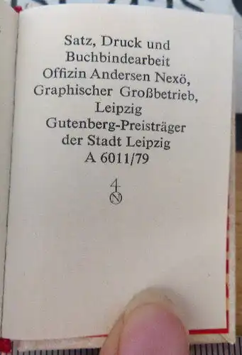 Minibuch: Hans Beimler Freund Genosse unser Vorbild 1979, Buch1477