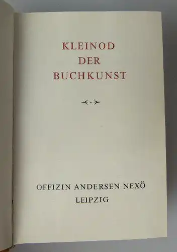 Minibuch: Kleinod der Buchkunst 1979 VEB Fachbuchverlag Leipzig Buch1474