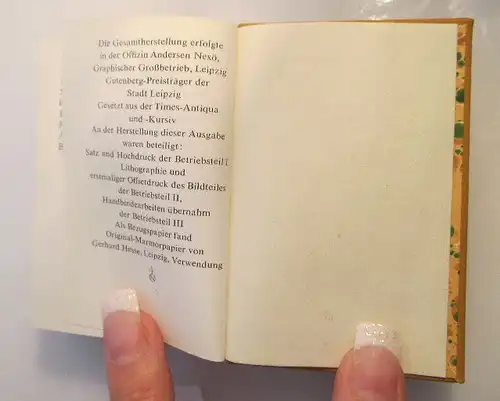 Minibuch: Kleinod der Buchkunst Dr. Erhard Walter bu0109