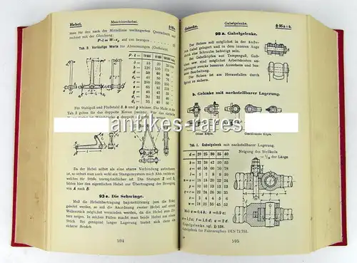 Haeders Hilfsbuch für Maschinenbau Band I von 1954