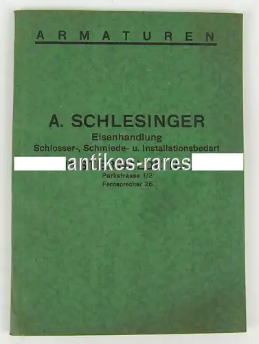 Katalog: A.Schlesinger Eisenhandlung Finsterwalde