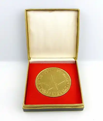 #e5683 Medaille 10 Jahre FDJ - Studentenbrigaden 1975 in Gold