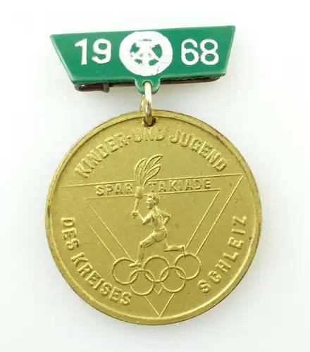 e10700 Alte Medaille 1968 Kinder und Jugend Spartakiade des Kreises Schleiz
