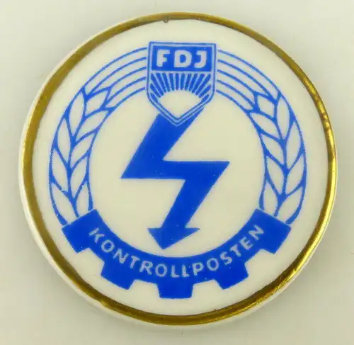 Ehrenplakette: FDJ 25 Jahre Kontrollposten überreicht durch den Zentr, Orden1829