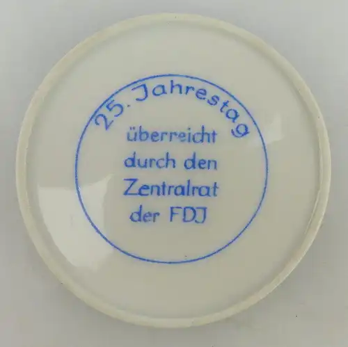 Ehrenplakette: FDJ 25 Jahre Kontrollposten überreicht durch den Zentr, Orden1829