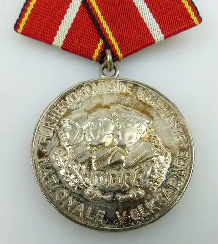 Verdienstmedaille der NVA in 900 Silber vgl Band I Nr. 146 f Punze 10, Orden1202