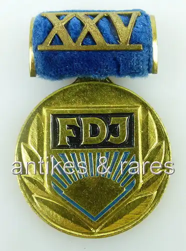 Medaille für Ehrengäste der Festveranstaltungen 25 Jahre FDJ