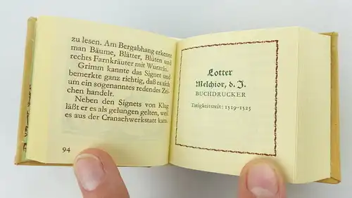 Minibuch: Wittenberger Buchdruckersignets Offizin Andersen Nexö e820
