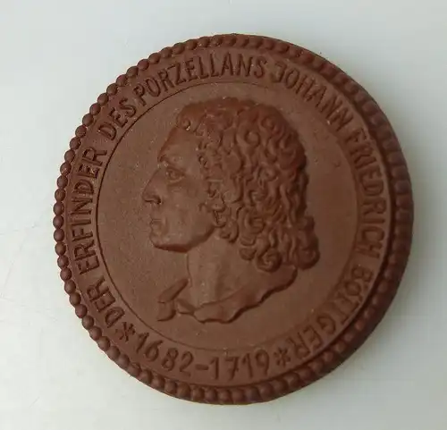 Meissen Medaille: Der Erfinder des Porzellans Johann Friedrich Böttger bu0634
