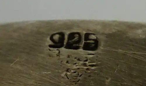 dekorativer Serviettenringe in 925 (Ag) Silber, mit Monogramm (norb661)
