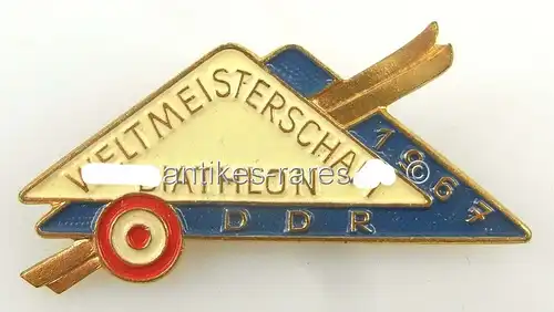 DDR Abzeichen Weltmeisterschaft Biathlon 1967