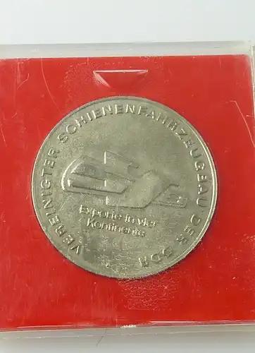 Medaille : Vereinigter Schienfahrzeugbau der DDR Exporte in vier Kontinente/r566