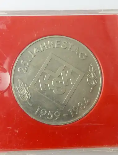 Medaille : 25.Jahrestag 1959-1984 Verband der Kleigärtner,Siedler der DDR /r569