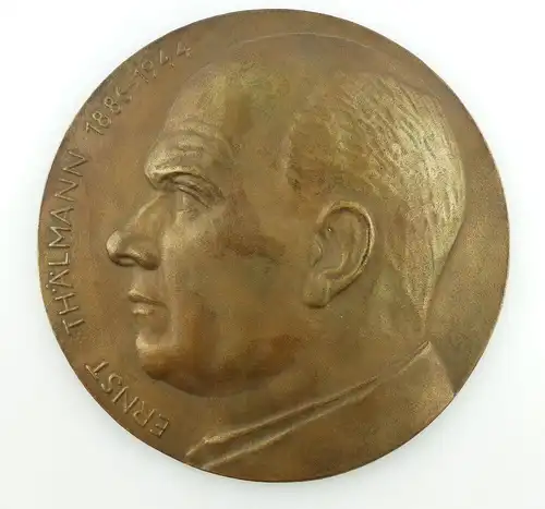 Große alte Bronze Medaille: Ernst Thälmann 1886-1944 e1323