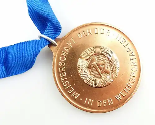 #e5669 DDR Medaille III. Wehrspartakiade der GST Halle 1978 Meisterschaft Bronze