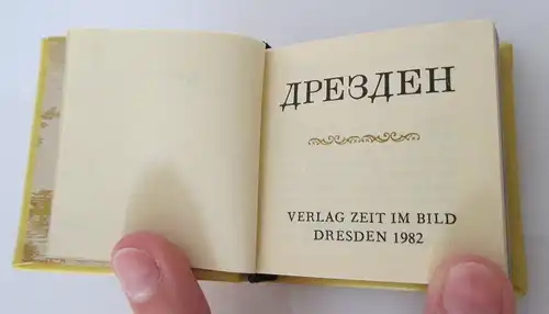 Minibuch: Dresden auf russischer Sparache 1977 bu0151