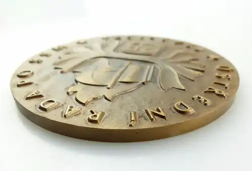 #e7847 Original alte Medaille mit Etui Ustredni Rada Po SSM 1949-1974 25 Jahre