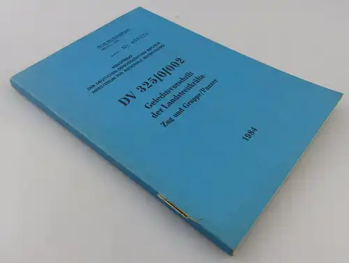 Gefechtsvorschrift der Landstreitkräfte 1984 Zug und Gruppe / Panzer, Buch2563