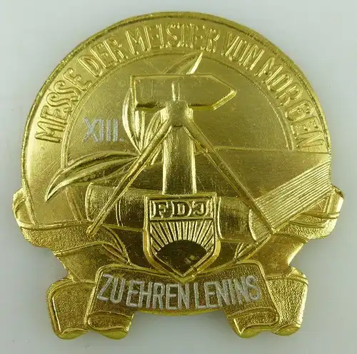 Medaille: FDJ MMM 1970 Dessau, XIII Zu Ehren Lenins Messe Meister von, Orden1649
